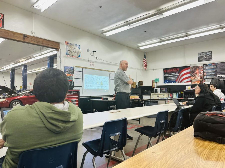 Nissan Reps Stop by Chaparral Auto Shop