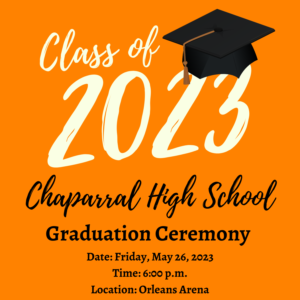 Graduation Date Announced for the Class of 2023!